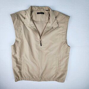 Greg Norman Mens Lined 1/4 Zip Vest Jacket Size Large